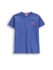 Coccodrillo Kurzes Sweatshirtkleid mit kurzen Ärmeln in blau