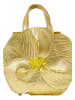 faina Women Handbag in Gold