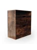 relaxdays Schuhschrank "Industrial" in Dunkelbraun - (B)80 x (H)102 x (T)24 cm