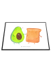 Mr. & Mrs. Panda Schreibunterlage Avocado Toast ohne Spruch in Weiß