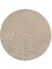 Teppich Boss Kurzflor Teppich Art 1122, rund - Beige