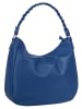 Samantha Look Handtasche echt Leder in blau