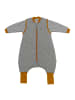 Schlummersack Schlafsack mit Füßen und umklappbaren Bündchen, 2.5 Tog in Grau