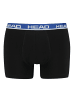 HEAD Boxershort 6er Pack in Schwarz/Schwarz/Blau/Anthrazit/Gelb