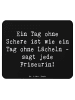 Mr. & Mrs. Panda Mousepad Spruch Friseurin Schere mit Spruch in Schwarz