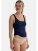 SPEIDEL Unterhemd / Top Cotton & More in Dunkelblau / beige / weiß