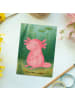 Mr. & Mrs. Panda Postkarte Axolotl Niedlich Design ohne Spruch in Weiß