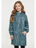 Schmuddelwedda Mädchen (Kids) Regenparka in Stahlblau Limette Leo