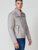 KOROSHI Kunstlederjacke in grau
