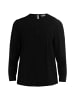 DreiMaster Damen Langarmbluse in Schwarz