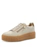 Marco Tozzi Plateau Sneaker in Beige