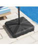 COSTWAY Sonnenschirmständer 45L/60kg befüllbar in Schwarz