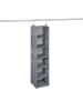 relaxdays Kleiderschrank Hängeregal in Grau - (B)30 x (H)131 x (T)30 cm