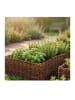 relaxdays 4 x Beeteinfassung in Braun - (B)60 x (H)20 cm