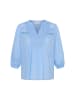 Kaffe Kurzarm-Bluse KAkarli Regular fit in Vista Blue