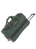 travelite Basics - Rollenreisetasche 51/64L 55 cm erw. (bordeaux) in dunkelgrün