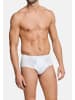 Schiesser Slip / Unterhose Cotton Essentials Doppelripp in Weiß