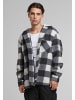 Urban Classics Urban Classics Big Check Jacket With Hood in whitesand/black