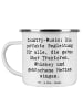 Mr. & Mrs. Panda Camping Emaille Tasse Spruch Country-Musik Herz... in Weiß
