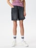TWO SOON Jeansshorts in Dark Grey Denim