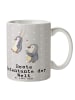 Mr. & Mrs. Panda Kaffeetasse Pinguin Beste Erfindungante der Welt m... in Grau Pastell