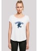 F4NT4STIC Long Cut T-Shirt Harry Potter Ravenclaw Sport Emblem in weiß