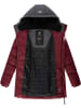 ragwear Winterjacke Ashani Block Intl. in Wine Red