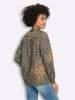 Heine Druckbluse in khaki-camel-bedruckt
