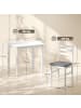 HOMCOM Essgruppe-80L x 60B x 74,5H cm-Weiß