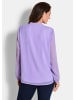 GOLDNER Elegante Jersey-Bluse mit Rundhals in flieder