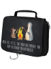 Mr. & Mrs. Panda Schminktasche Pinguin Lagerfeuer mit Spruch in Kreidetafel