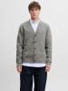 Jack & Jones Strickjacke in Medium Grey Melange