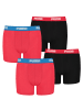 Puma Boxershorts BASIC BOXER 4P in 786 - Red / Black