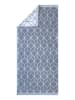 Framsohn 2er Set: Walkfrottier Handtuch "DESIGN-Prisma" in Graphit - (L) 100 x (B) 50 cm
