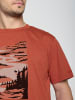GreenBomb T-Shirt Nature Lakeside in Lehm rot