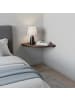 relaxdays Eckregal in Dunkelbraun - (B)35 x (H)3 x (T)35 cm