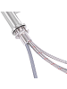 Beliani Küchenarmatur NEUQUEN in Silber - (W) 23 x (H) 43 x (L) 5 cm