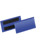Durable Etikettentaschen magnetisch 100x38mm blau Packung mit 50 Stück