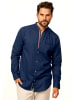 behype Langarmhemd - aus Leinen im Regular-Fit mit Stehkragen in Navy