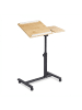 relaxdays Laptoptisch in Gelb - (B)60 x (H)95 x (T)40 cm