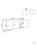 Beliani Büroschrank CARDIFF in Grün - (W) 120 x (H) 60 x (L) 40 cm