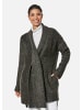 MADELEINE Lange Strickjacke mit Glanz in grau / melange