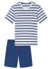Schiesser Schlafanzug Casual Nightwear in Blau