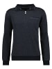 Ragman Stehkragen-Sweater Interlock in Schwarz