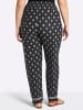 sheego Jersey-Hose in schwarz-ecru-bedruckt