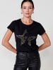 KOROSHI Women short sleeve t-shirt in SCHWARZ