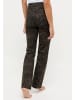 ANGELS  Bootcut Jeans Hose Leni Flared mit Leo-Muster in BRAUN