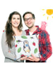 Mr. & Mrs. Panda Dekokissen Pinguin Lolli ohne Spruch in Rosa