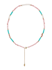 IZIA Women Necklace With Beads in Rose Turquoise