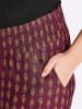 sheego Jersey-Hose in bordeaux-burgund-bedruckt